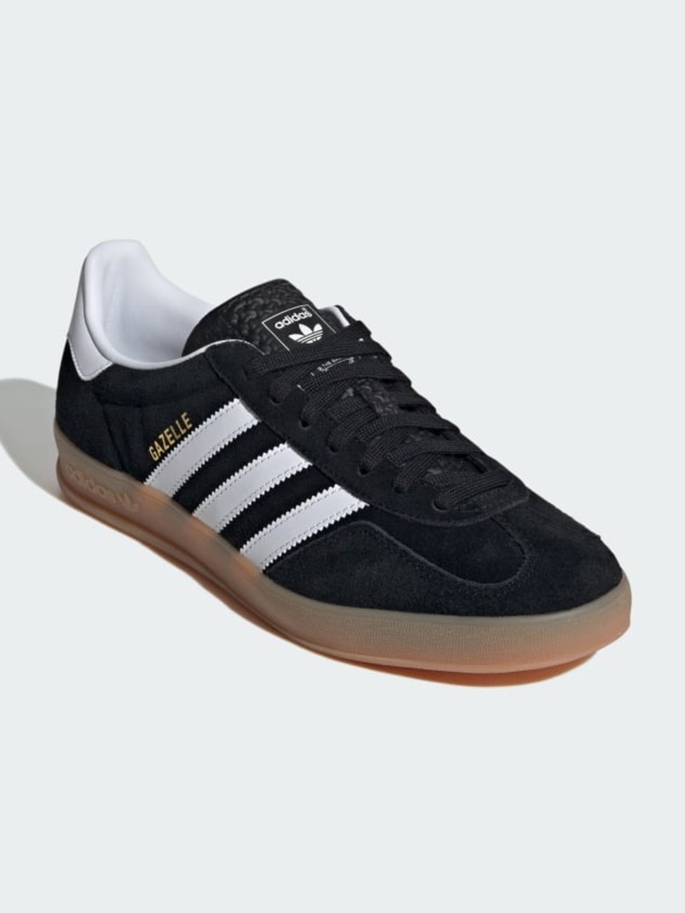 adidas Gazelle Women’s Sneakers Black White Gum - Picture 5 of 12